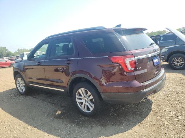 1FM5K8DH9KGA67183 - 2019 FORD EXPLORER XLT برغندي صورة 2