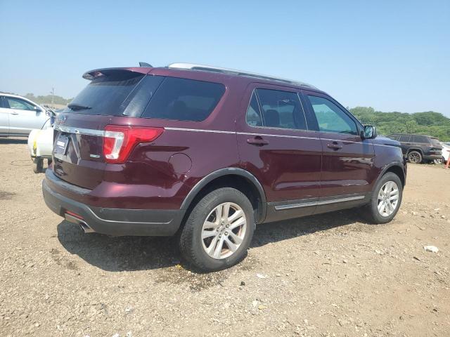 1FM5K8DH9KGA67183 - 2019 FORD EXPLORER XLT برغندي صورة 3