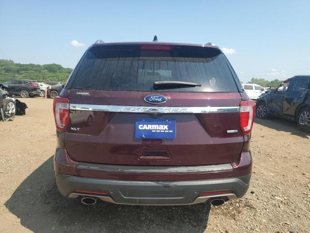1FM5K8DH9KGA67183 - 2019 FORD EXPLORER XLT برغندي صورة 6