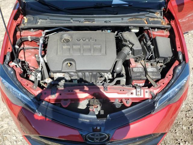 2T1BURHE9JC014729 - 2018 TOYOTA COROLLA L 红色 照片 11