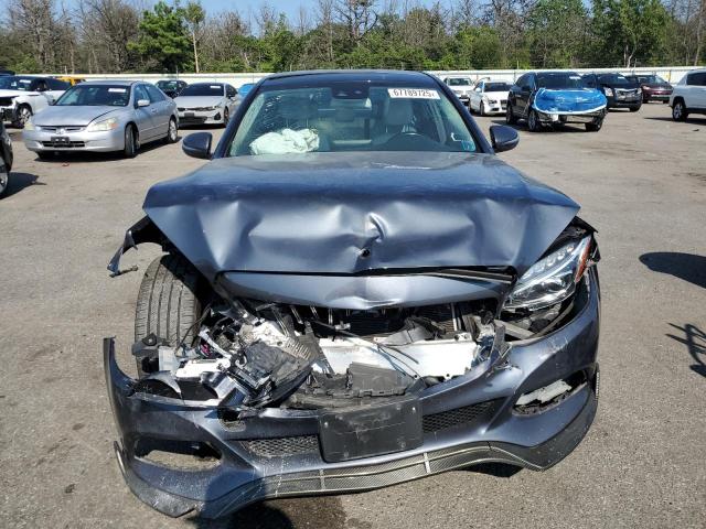 55SWF4KB3GU124644 - 2016 MERCEDES-BENZ C 300 4MATIC GRAY photo 5