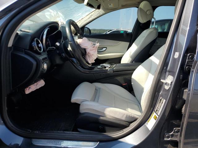 55SWF4KB3GU124644 - 2016 MERCEDES-BENZ C 300 4MATIC GRAY photo 7