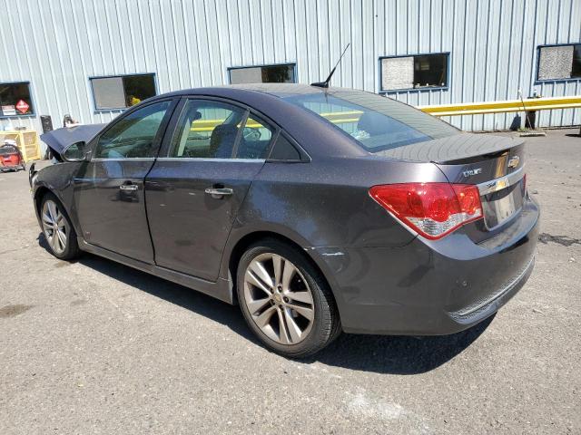 1G1PH5S92B7231839 - 2011 CHEVROLET CRUZE LTZ GRAY photo 2