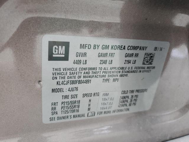 KL4CJFSB0FB044891 - 2015 BUICK ENCORE CONVENIENCE 金色 照片 14