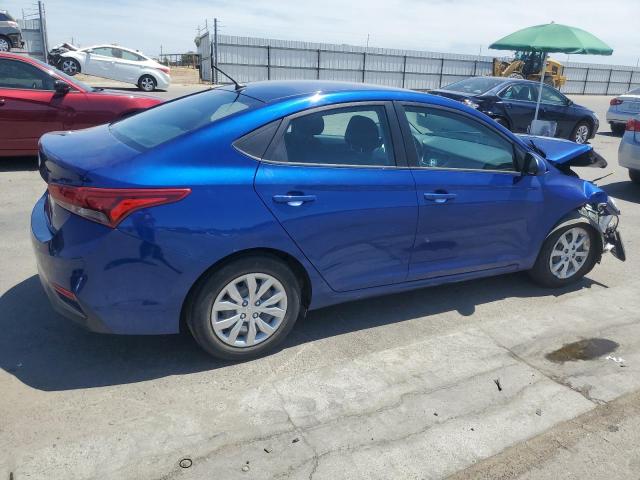 3KPC24A6XME130480 - 2021 HYUNDAI ACCENT SE BLUE photo 3