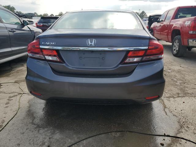 19XFB2F50EE021738 - 2014 HONDA CIVIC LX GRAY photo 6