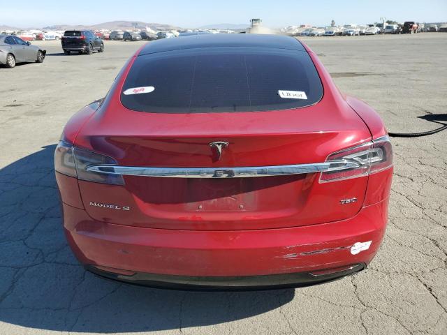 5YJSA1E23JF281736 - 2018 TESLA MODEL S Կարմիր լուսանկար 6