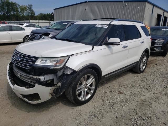 1FM5K7F86GGB39150 - 2016 FORD EXPLORER LIMITED WHITE photo 1