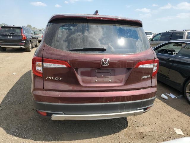 5FNYF6H58MB079154 - 2021 HONDA PILOT EXL MAROON photo 6