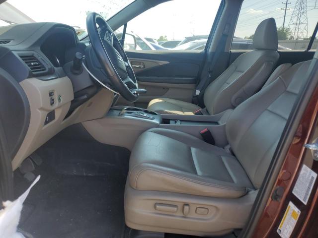 5FNYF6H58MB079154 - 2021 HONDA PILOT EXL MAROON photo 7