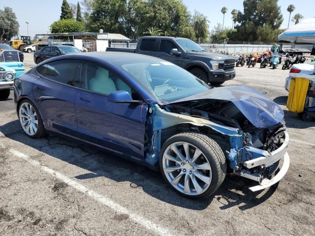 5YJ3E1EBXNF138121 - 2022 TESLA MODEL 3 ლურჯი ფოტო 4