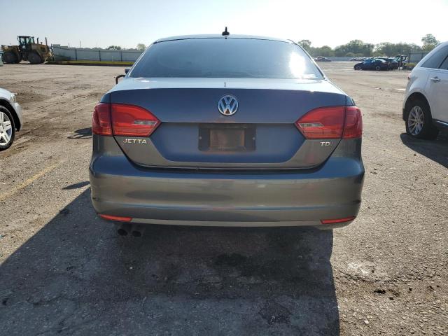 3VWLL7AJ0DM382633 - 2013 VOLKSWAGEN JETTA TDI GRAY photo 6