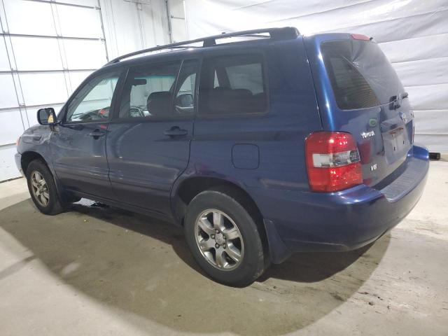 JTEDP21A840009109 - 2004 TOYOTA HIGHLANDER BASE BLUE photo 2
