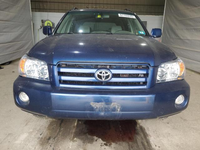 JTEDP21A840009109 - 2004 TOYOTA HIGHLANDER BASE BLUE photo 5