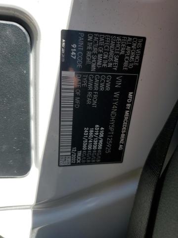 W1Y4NDHY5PT125925 - 2023 MERCEDES-BENZ SPRINTER 2500 WHITE photo 12
