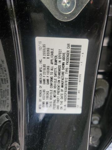 1HGCR2F80GA087612 - 2016 HONDA ACCORD EXL შავი ფოტო 13