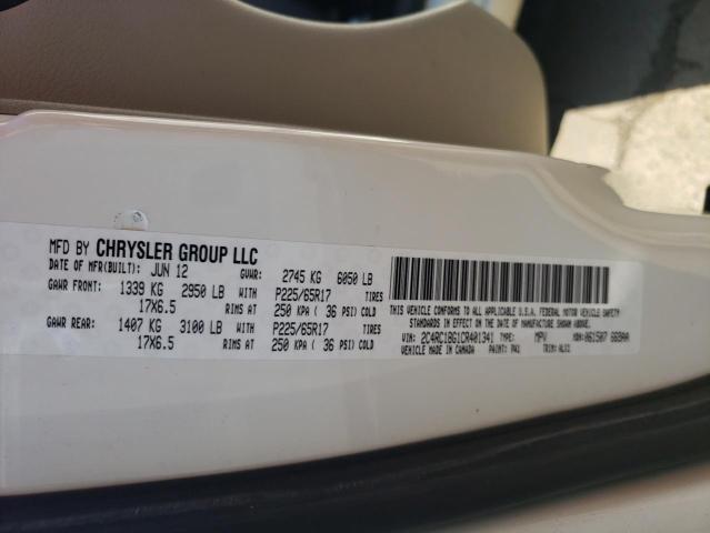 2C4RC1BG1CR401341 - 2012 CHRYSLER TOWN & COU TOURING 白色 照片 13