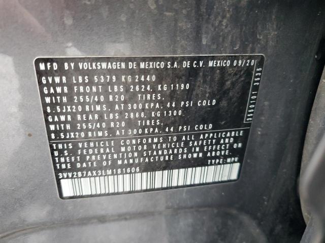 3VV2B7AX3LM181606 - 2020 VOLKSWAGEN TIGUAN SE Boz foto 13