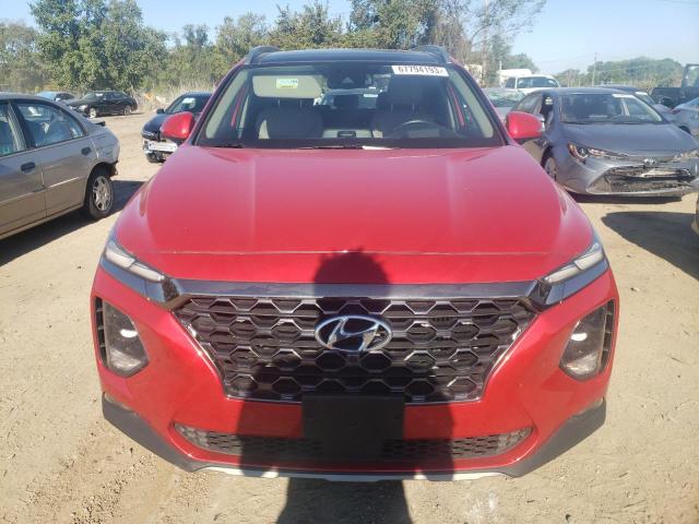 5NMS5CAA0LH295091 - 2020 HYUNDAI SANTA FE LIMITED RED photo 5