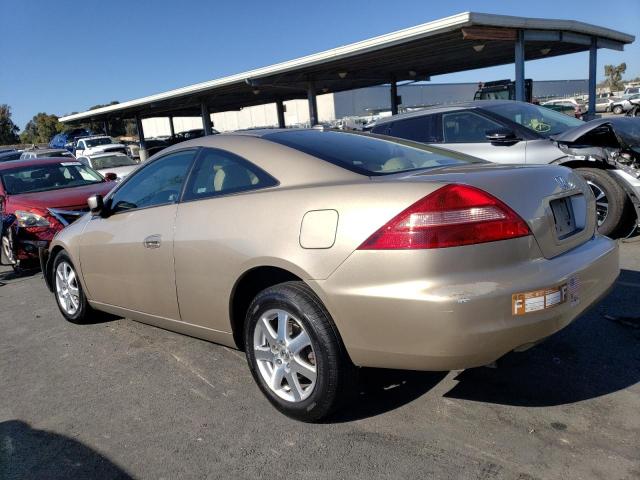 1HGCM82645A011376 - 2005 HONDA ACCORD EX BEIGE photo 2