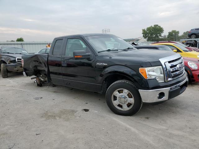 1FTEX1CM7BFC22668 - 2011 FORD F150 SUPER CAB BLACK photo 4