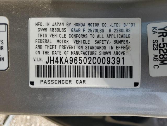 JH4KA96502C009391 - 2002 ACURA 3.5RL SILVER photo 13