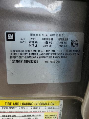 1G1ZE5E11BF287526 - 2011 CHEVROLET MALIBU LTZ თაფლისფერი ფოტო 13