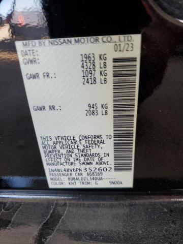 1N4BL4BV6PN352602 - 2023 NISSAN ALTIMA S BLACK photo 12