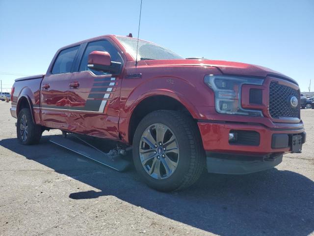 1FTEW1EG2JFE36752 - 2018 FORD F150 SUPERCREW RED photo 4