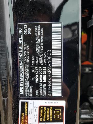 4JGFB4KBXPA940803 - 2023 MERCEDES-BENZ GLE 350 4MATIC BLACK photo 13