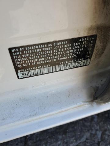 WVWDM7AJ6CW354497 - 2012 VOLKSWAGEN GOLF თეთრი ფოტო 12