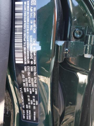 ZASPAKBN6L7C95978 - 2020 ALFA ROMEO STELVIO TI მწვანე ფოტო 14