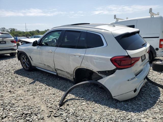 5UXTY5C06M9F37666 - 2021 BMW X3 XDRIVE30I WHITE photo 2