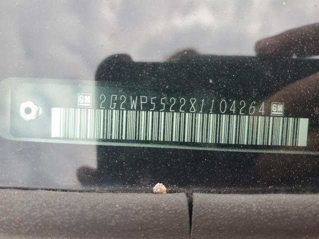 2G2WP552281104264 - 2008 PONTIAC GRAND PRIX SILVER photo 12