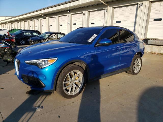 ZASFAKNN1J7B96733 - 2018 ALFA ROMEO STELVIO TI SPORT BLUE photo 1