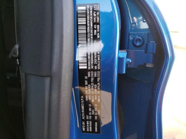 ZASFAKNN1J7B96733 - 2018 ALFA ROMEO STELVIO TI SPORT BLUE photo 12