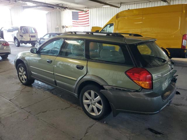 4S4BP61C677312479 - 2007 SUBARU LEGACY OUTBACK 2.5I GREEN photo 2