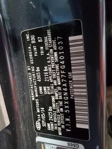 5XXGN4A77FG401037 - 2015 KIA OPTIMA EX BLUE photo 13