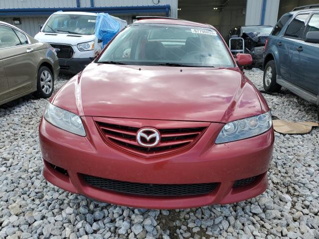 1YVHP80DX55M12267 - 2005 MAZDA 6 S BURGUNDY photo 5