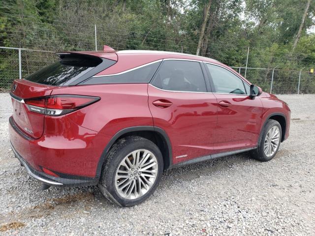 2T2JGMDA2MC067765 - 2021 LEXUS RX 450H RED photo 3