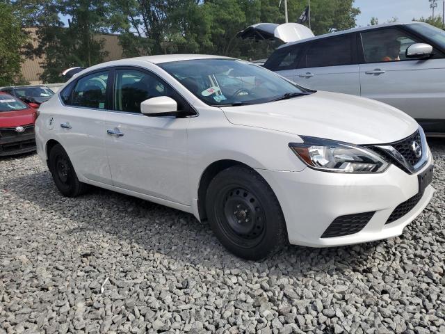 3N1AB7AP7KY456799 - 2019 NISSAN SENTRA S WHITE photo 4