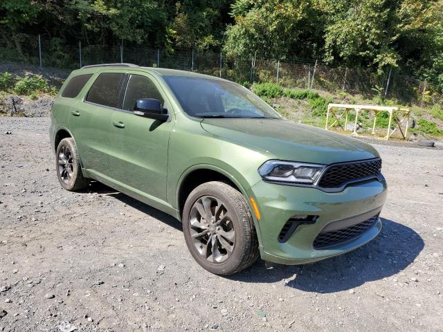 1C4RDJDG9MC805122 - 2021 DODGE DURANGO GT GREEN photo 4