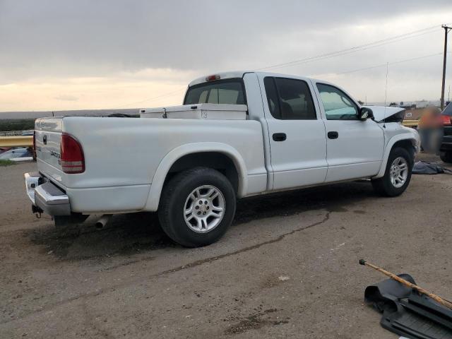 1D7HL48N44S616351 - 2004 DODGE DAKOTA QUAD SLT WHITE photo 3