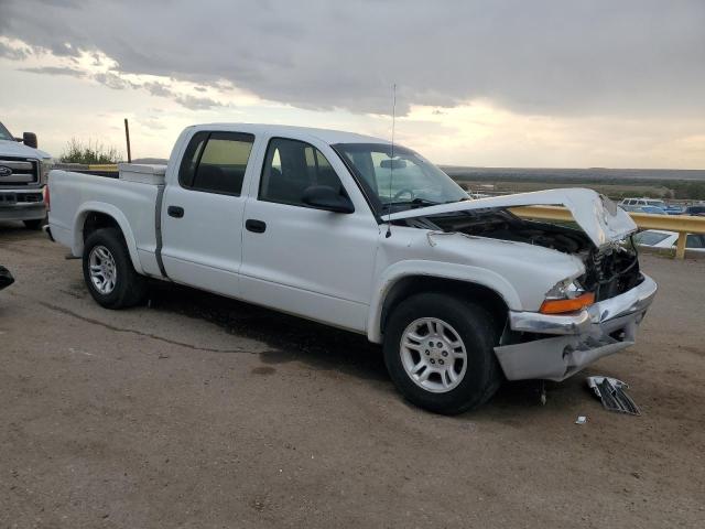 1D7HL48N44S616351 - 2004 DODGE DAKOTA QUAD SLT WHITE photo 4