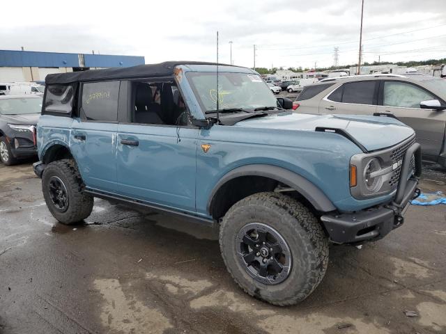 1FMEE5DH5MLA61283 - 2021 FORD BRONCO BASE BLUE photo 4