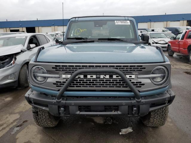 1FMEE5DH5MLA61283 - 2021 FORD BRONCO BASE BLUE photo 5