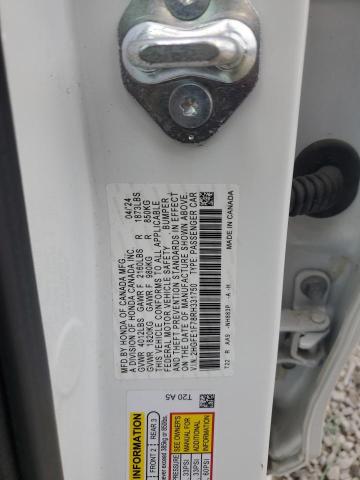 2HGFE1F78RH331750 - 2024 HONDA CIVIC EX WHITE photo 12