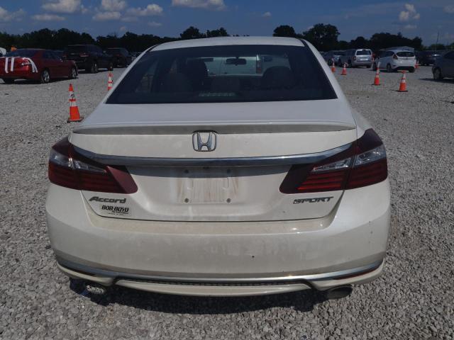 1HGCR2F52GA198149 - 2016 HONDA ACCORD SPORT WHITE photo 6
