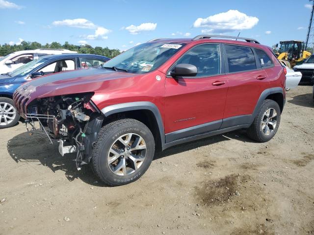 1C4PJMBS3FW727351 - 2015 JEEP CHEROKEE TRAILHAWK RED photo 1