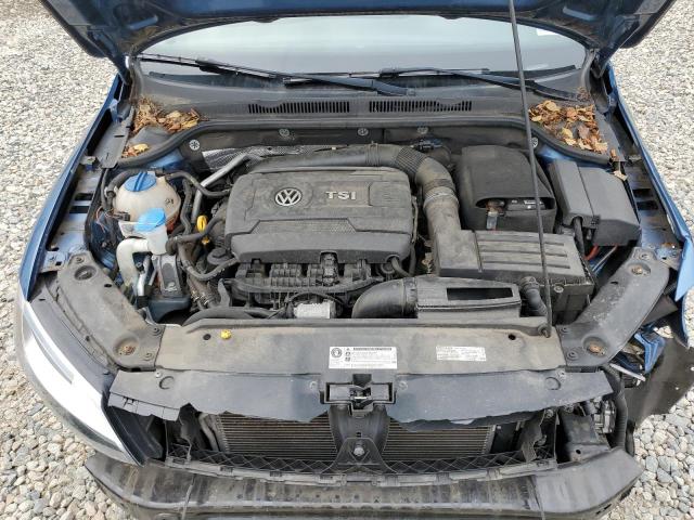3VWD17AJ2FM232536 - 2015 VOLKSWAGEN JETTA SE BLUE photo 11